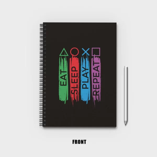 Eat Sleep Play Repeat Notebook