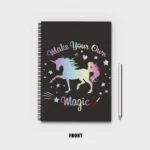 Make your own magic unicorn Notebook