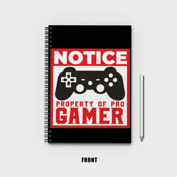Notice Property of a Pro Gamer Notebook
