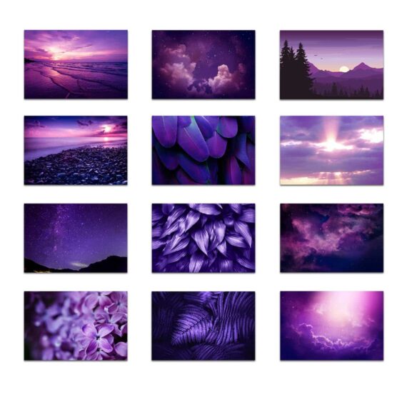 Purple Set of 12 PhotoCards