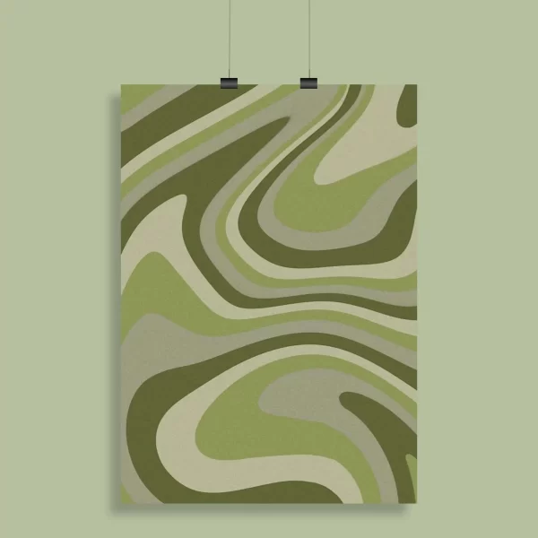 Green Aesthetic Wall Poster