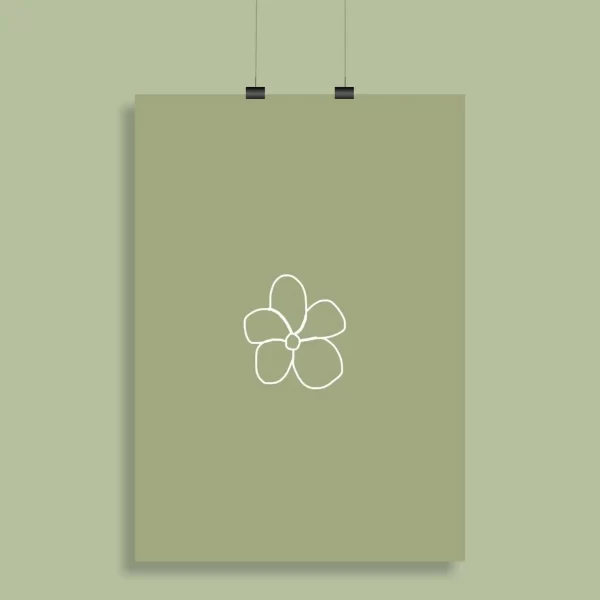 Green Aesthetic Wall Poster