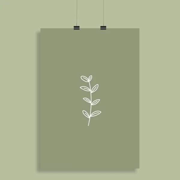 Green Aesthetic Wall Poster