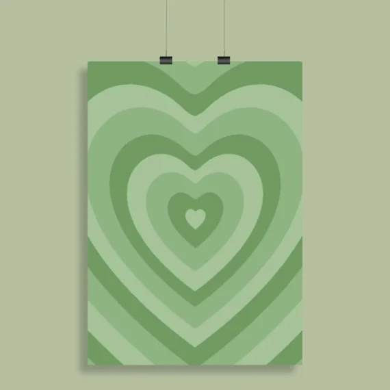 Green Aesthetic Wall Poster