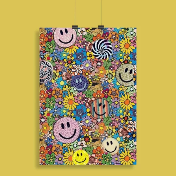 Psychedelic Trippy Aesthetic Wall Poster