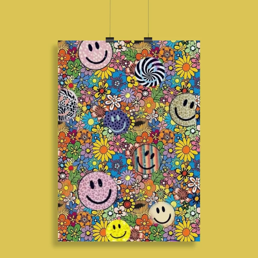 Psychedelic Trippy Aesthetic Wall Poster