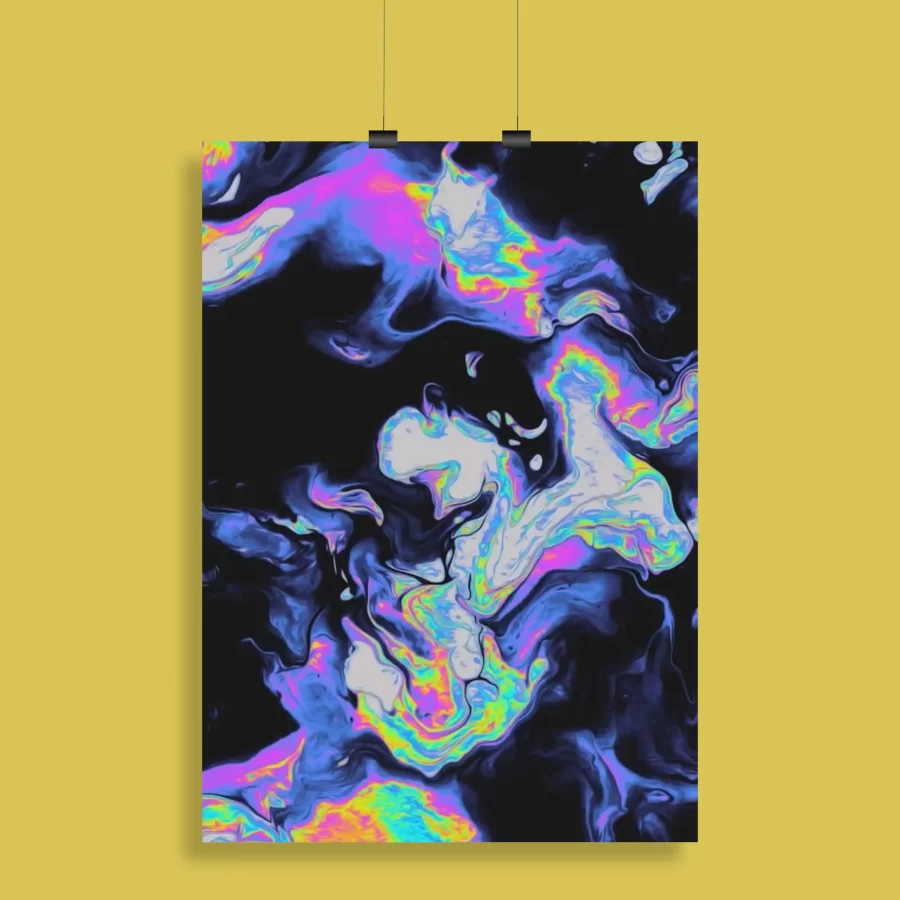 Psychedelic Trippy Aesthetic Wall Poster