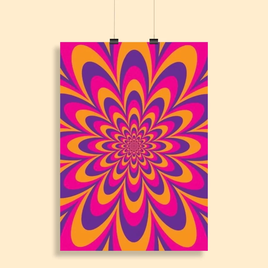 Psychedelic Trippy Aesthetic Wall Poster