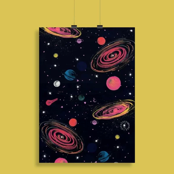 Psychedelic Trippy Aesthetic Wall Poster