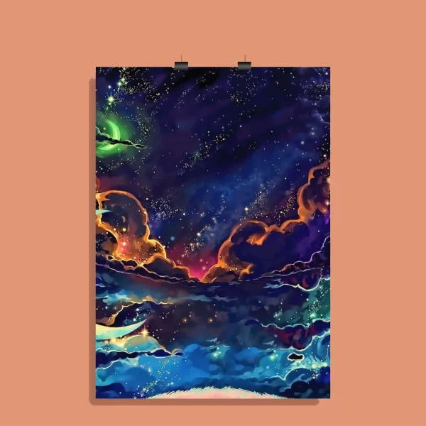 Psychedelic Trippy Aesthetic Wall Poster