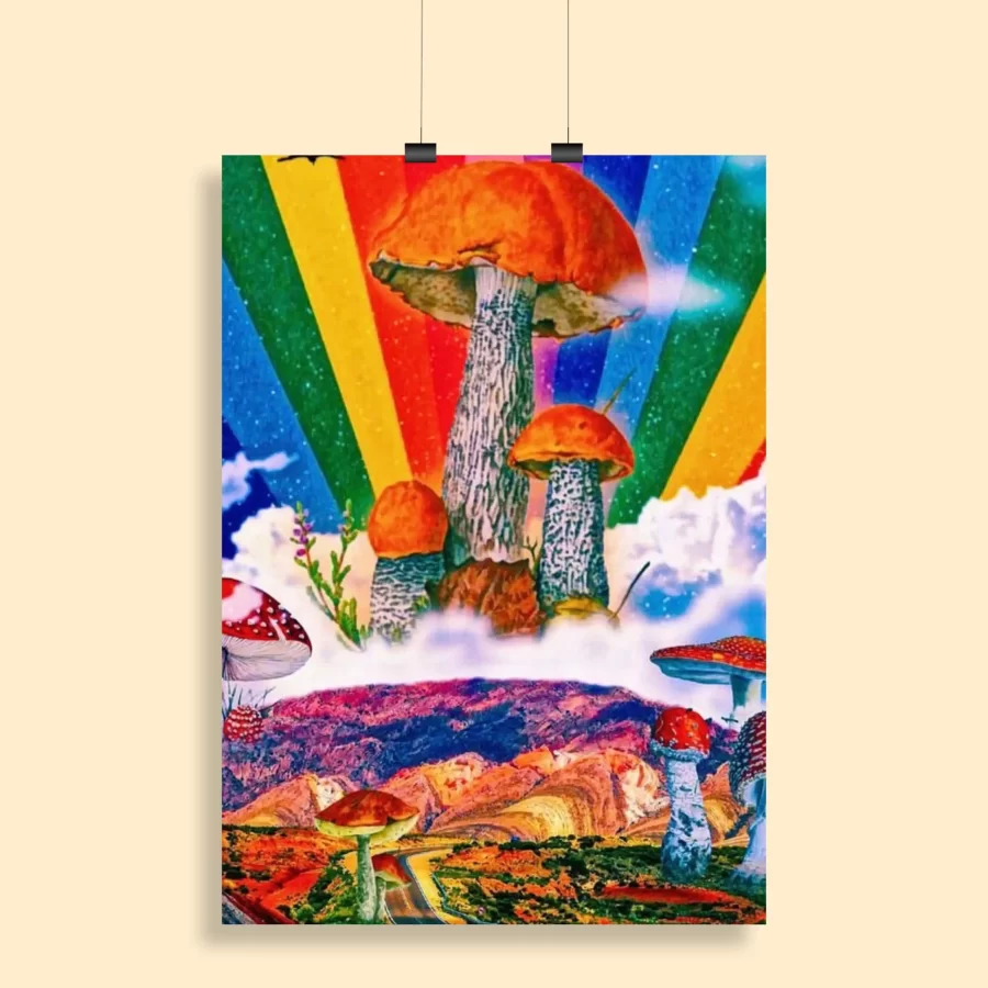 Psychedelic Trippy Aesthetic Wall Poster