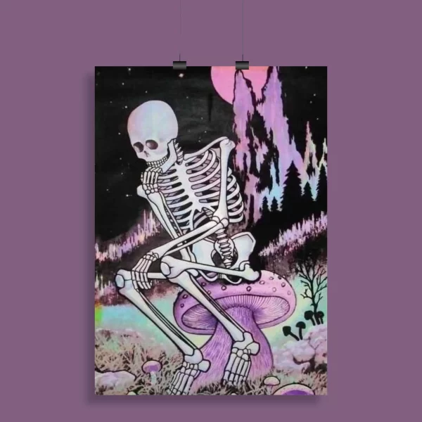 Psychedelic Trippy Aesthetic Wall Poster