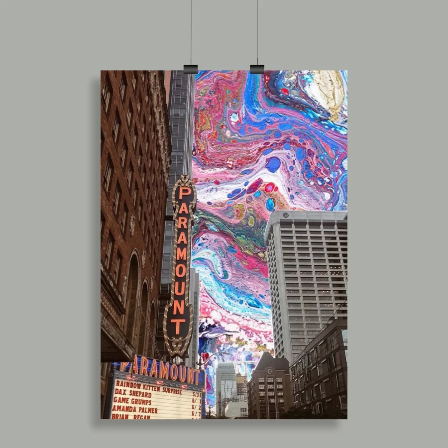 Psychedelic Trippy Aesthetic Wall Poster