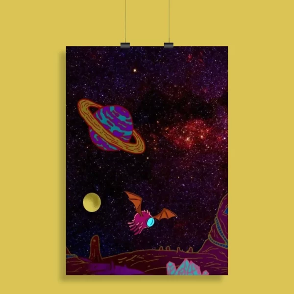 Psychedelic Trippy Aesthetic Wall Poster