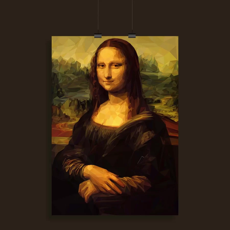 Mona Lisa Painting Wall Poster