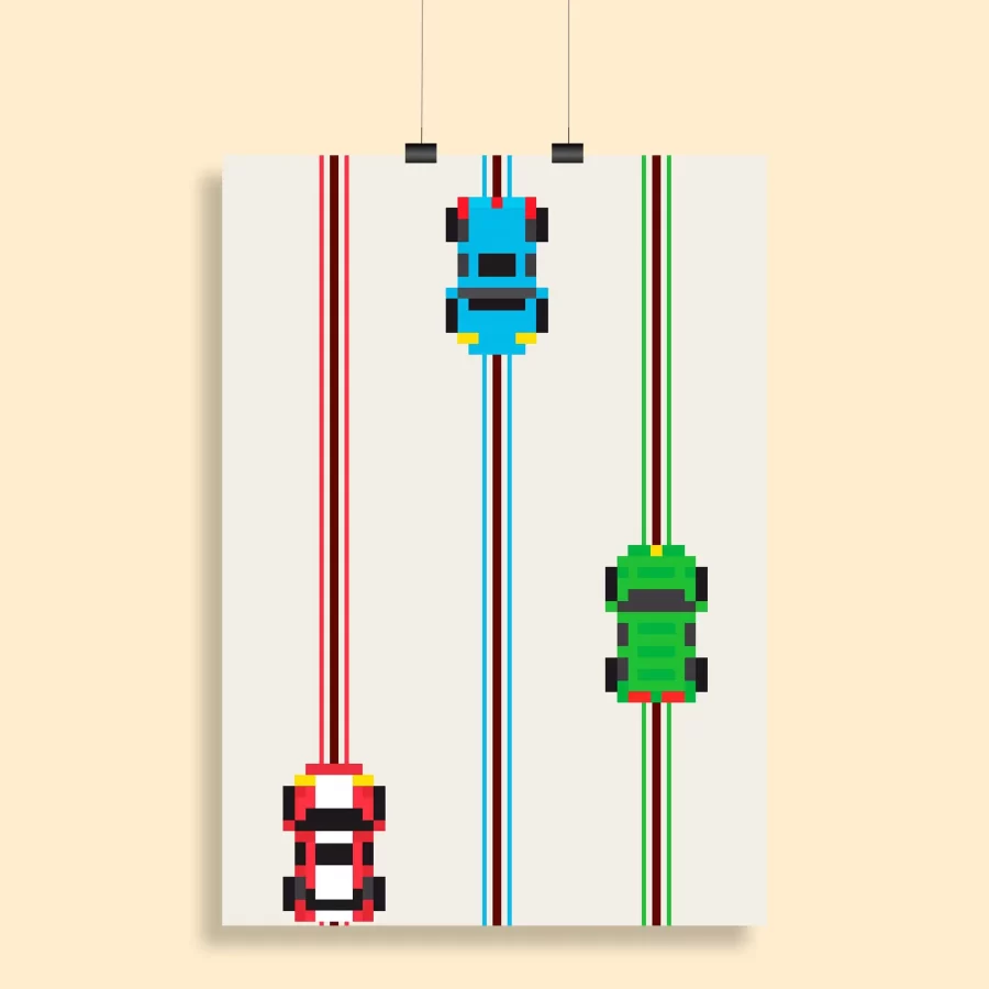 Pixel Art Aesthetic Wall Poster