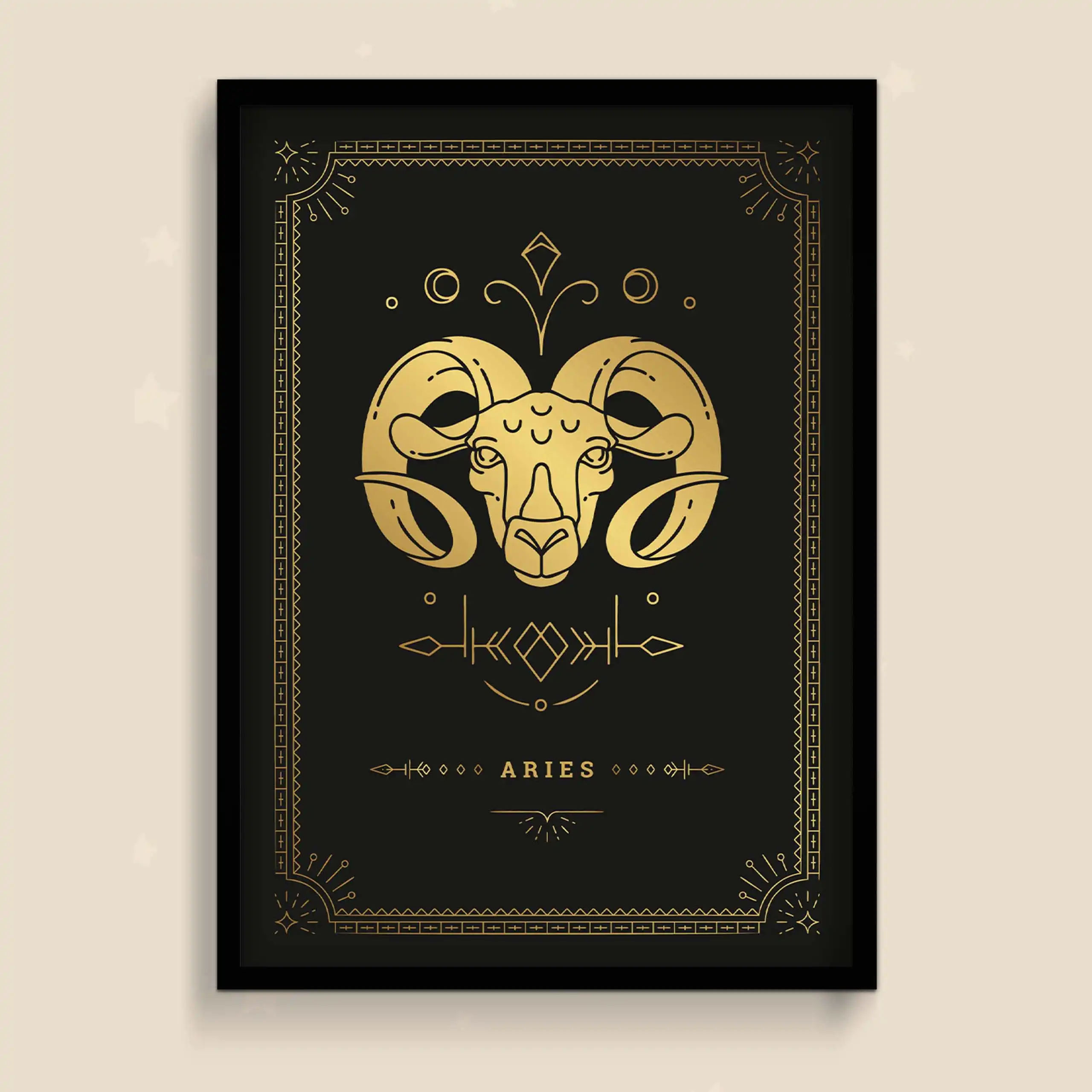 Aries Zodiac Wall Poster - PrintBlow - Vintage polaroids and aesthetic ...