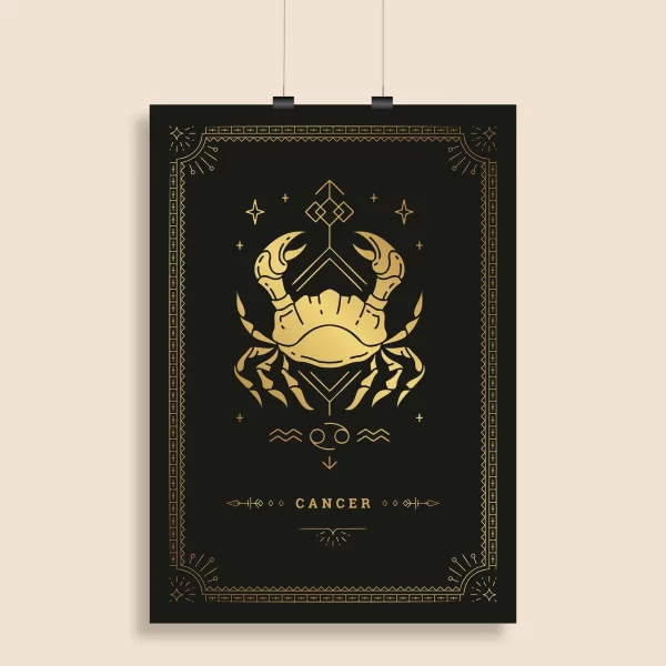 Cancer Zodiac Wall Poster