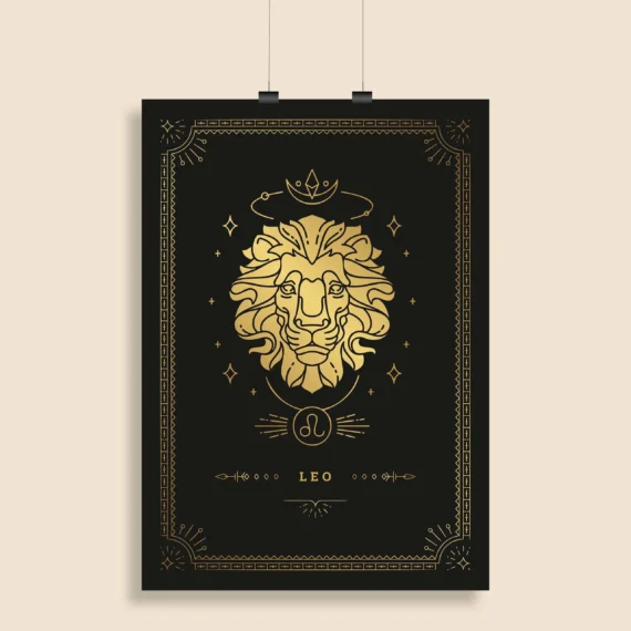 Leo Zodiac Wall Poster