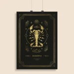 Scorpio Zodiac Wall Poster