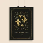 Pisces Zodiac Wall Poster