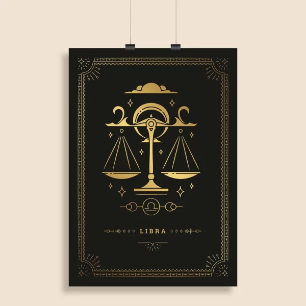 Libra Zodiac Wall Poster