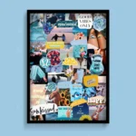 Blue Sea Aesthetic Moodboard Poster