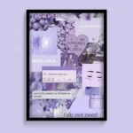Purple Aesthetic Moodboard Poster