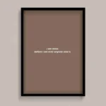 Brown Aesthetic Wall Poster