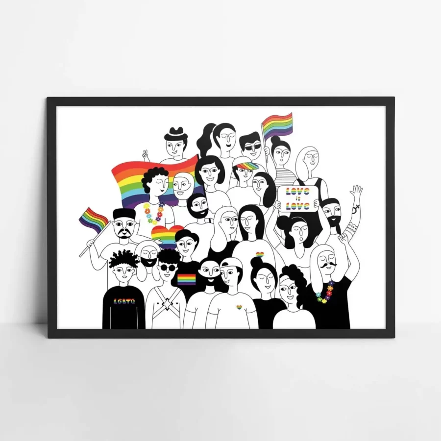 Pride Parade Love is Love Poster