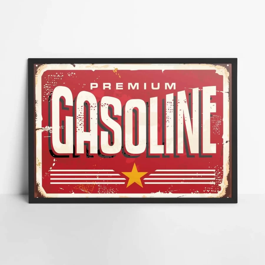 Vintage Gasoline Poster