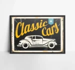 Vintage Classic Cars Poster