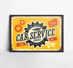 Vintage Car Service Poster