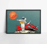 The Road to Mars Pop Art Poster