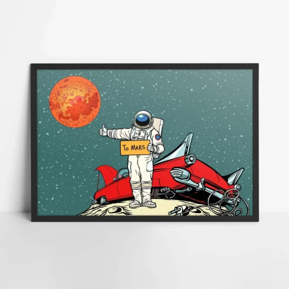 The Road to Mars Pop Art Poster