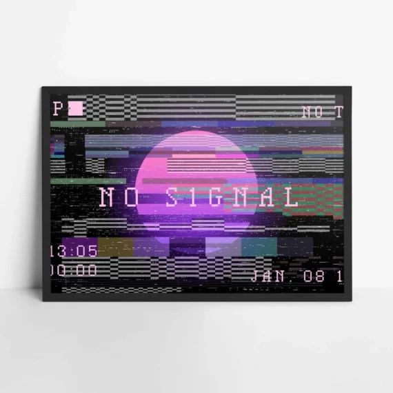 Vaporwave no signal Poster