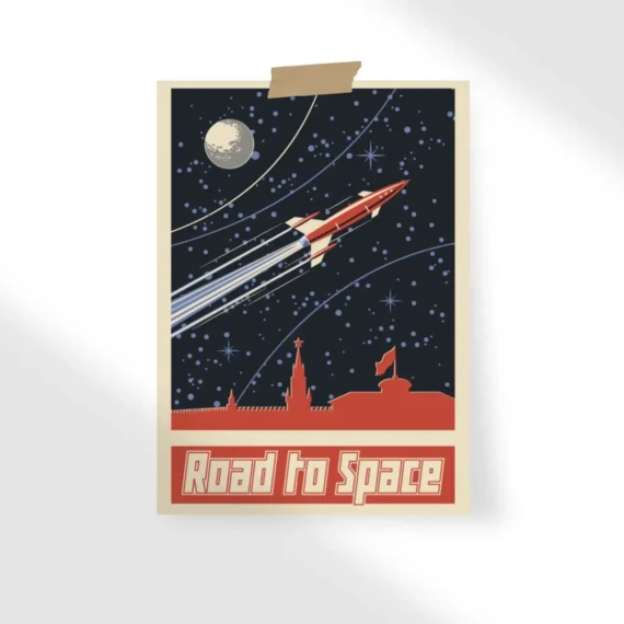 Road to space vintage poster Poster