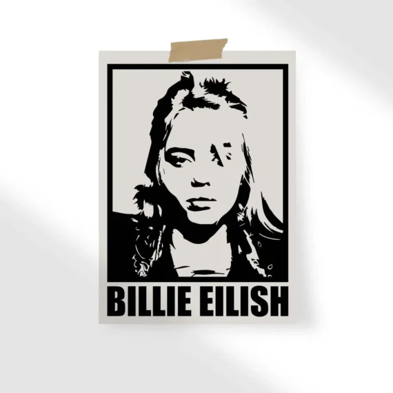 Billie Eilish Silhouette Poster