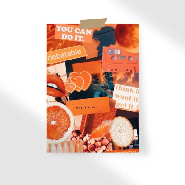 Orange Aesthetic Poster