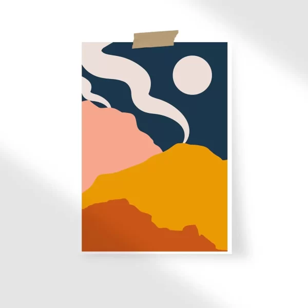 Abstract Landscape Poster