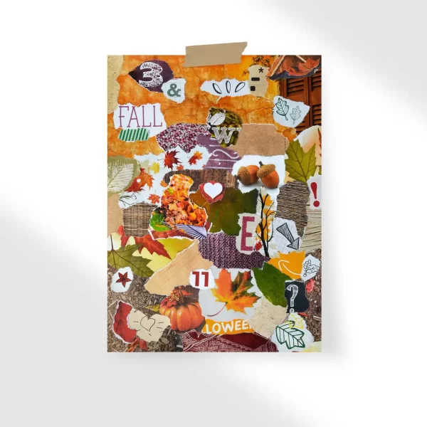 Autumn Mood board Poster