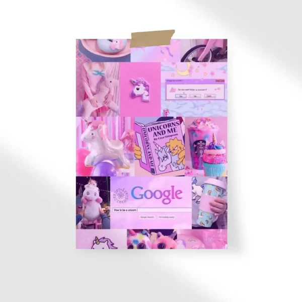 How to be a unicorn aesthetic Poster