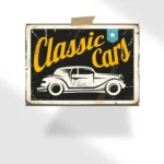 Vintage Classic Cars Poster