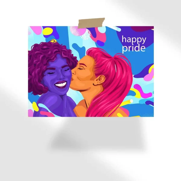 Happy Pride Background Design Poster