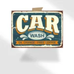 Vintage Car wash poster