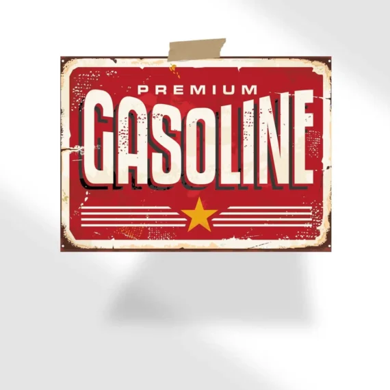 Vintage Gasoline Poster