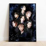 BTS black swan poster, Watercolor Poster, BTS watercolor