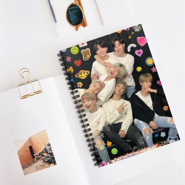 Bts Spiral Notebook - Namjoon, Jimin, Seokjin, Teahyung, Yoong, Jungkook, Hoseok, Army Notebook