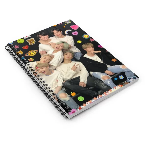 Bts Spiral Notebook - Namjoon, Jimin, Seokjin, Teahyung, Yoong, Jungkook, Hoseok, Army Notebook