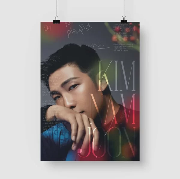 BTS Kim Namjoon Inspired Art Print